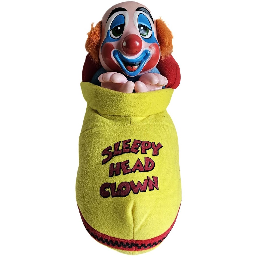 Sleepy Head Clown Plush Vintage Ringling Bros Barnum Bailey Circus 11"